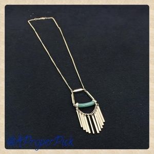 Long Goldtone Tassel Necklace